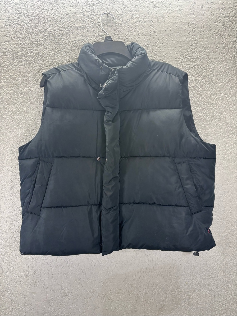 BDG Black Quilted Puffer Vest for Men